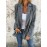 Plus Size - Women'S Retro Houndstooth Lapel Blazer Coat - Classic Notched Lapel Structured Tailored Winter Coat, Elegant Casual to Formal Outerwear for Fall/Winter, Timeless Houndstooth Pattern in / - Versatile Everyday & Special Occasion Jacket