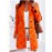 Plus-Size Women'S Winter Warm Collared Button- Long-Sleeve Coat Jacket with Navy & Plaid Print, Golden-Tone Lapel Collar & Chest Pocket - Casual to Semi-Formal Outerwear for Autumn & Winter, Durable Easy-Care Fabric (No Shrinkage) - Versatile Everyd