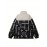 Women's Fashion Outdoor Softshell Jacket With Unique Letter Pattern, High Collar, Autumn/Winter Sports Style