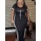 Faith Letter Women'S Striped Printed Casual Dress Side Slit Round Neck Short-sleeved Dress, Spring And Summer Casual WomenS Maxi Dress Striped Trim Split Thigh Longline Dress For Summer
