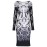 Body Flattering Long-sleeve Print Dress